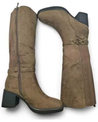 TIMBOS DAMEN ABSATZSTIEFEL TAUPE 132106