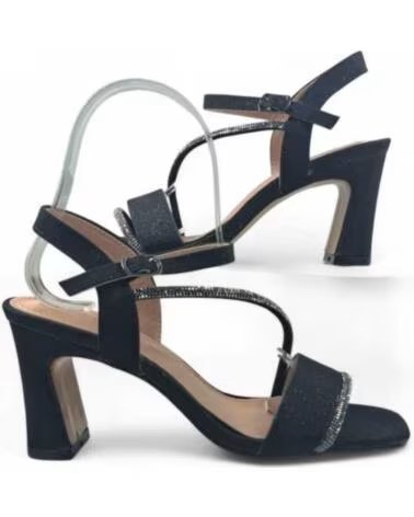 TIMBOS SANDÁLIAS DE SALTO PARA FESTA E CERIMÓNIA EM PRETO MODELO 132133 NEGRO