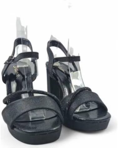 TIMBOS SANDALE TALON PLATEFORME FÊTE FEMME NOIR 132125 NEGRO