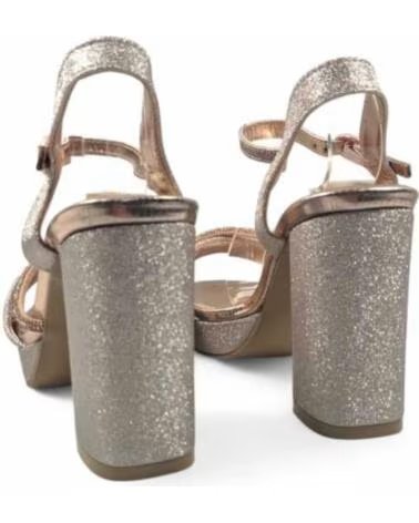 TIMBOS SANDALIA TACÓN PLATAFORMA FIESTA MUJER CHAMPAGNE 132127
