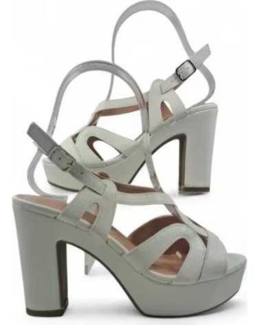 TIMBOS SANDALE TALON PLATEFORME MARIÉE 132130 BLANC BLANCO