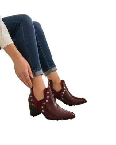TIMBOS DAMEN COWBOY STIEFELETTEN OUTLET 132225 VINO