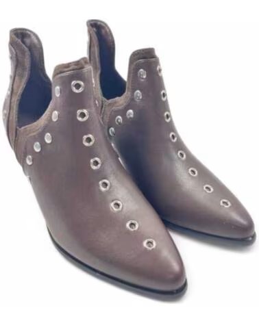 TIMBOS BOTTINE COWBOY FEMME MARRON 132224