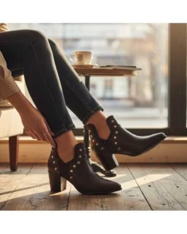 TIMBOS BOTTINE COWBOY FEMME MARRON 132224