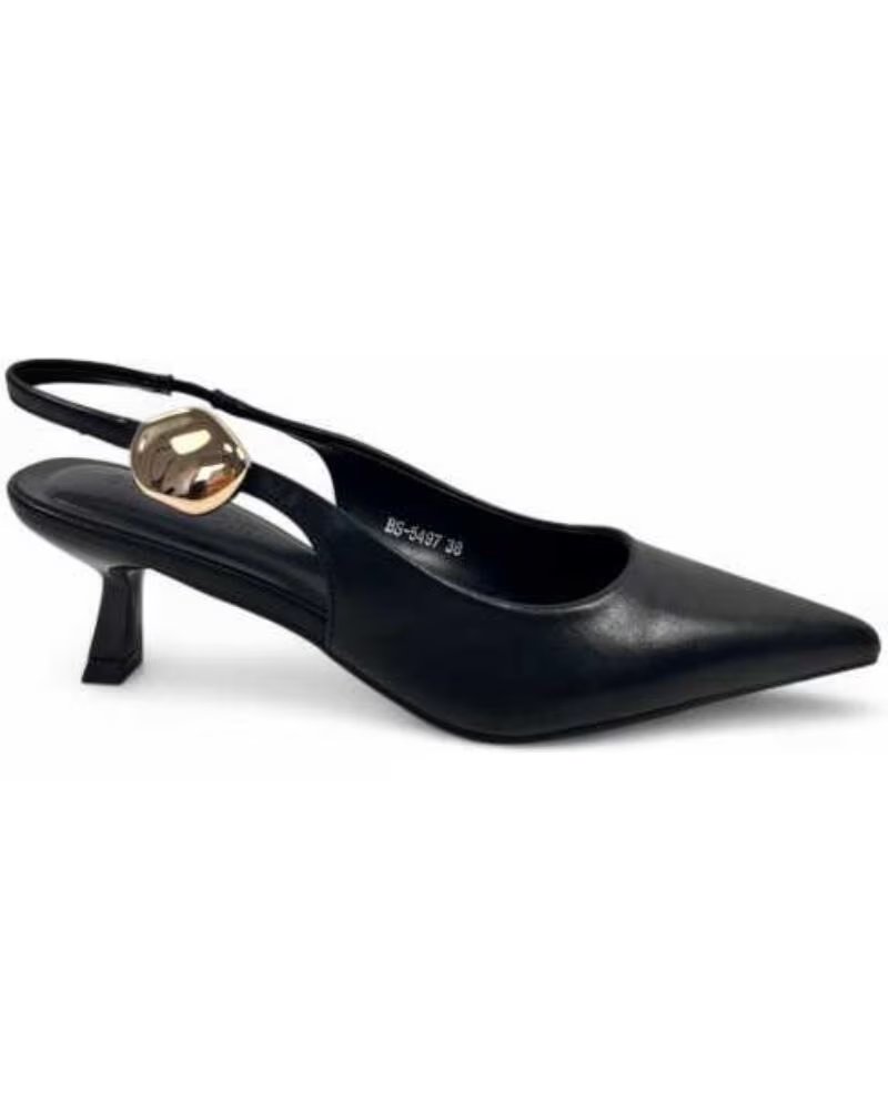 TIMBOS SALTO SLINGBACK FORMAL MULHER PRETO 132200 NEGRO