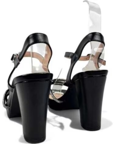 TIMBOS SANDALO TACCO PIATTAFORMA FESTA DONNA 132335 NERO NEGRO