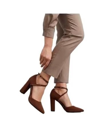 TIMBOS SCARPE CON TACCO DA DONNA MARRONE 132334 MARRON