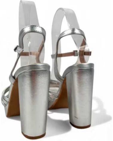 TIMBOS SANDALO TACCO PIATTAFORMA FESTA DONNA 132331 PLATA