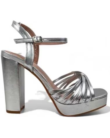 TIMBOS SANDALO TACCO PIATTAFORMA FESTA DONNA 132331 PLATA