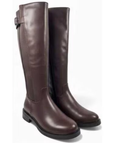TIMBOS BOTTE PLATE FEMME 132323 MARRON