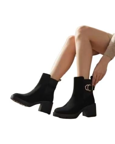 TIMBOS BOTA SALTO PLATAFORMA MULHER PRETO 132316 NEGRO