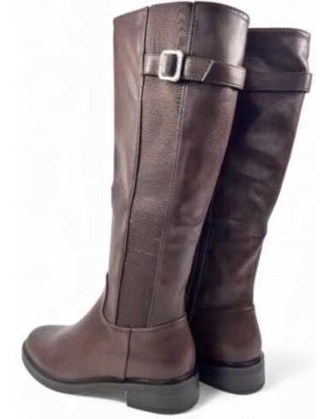 TIMBOS BOTTE PLATE FEMME 132323 MARRON