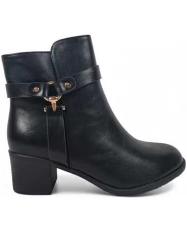 TIMBOS STIVALETTI CON TACCO E FIBBIA DA DONNA 132315 NEGRO