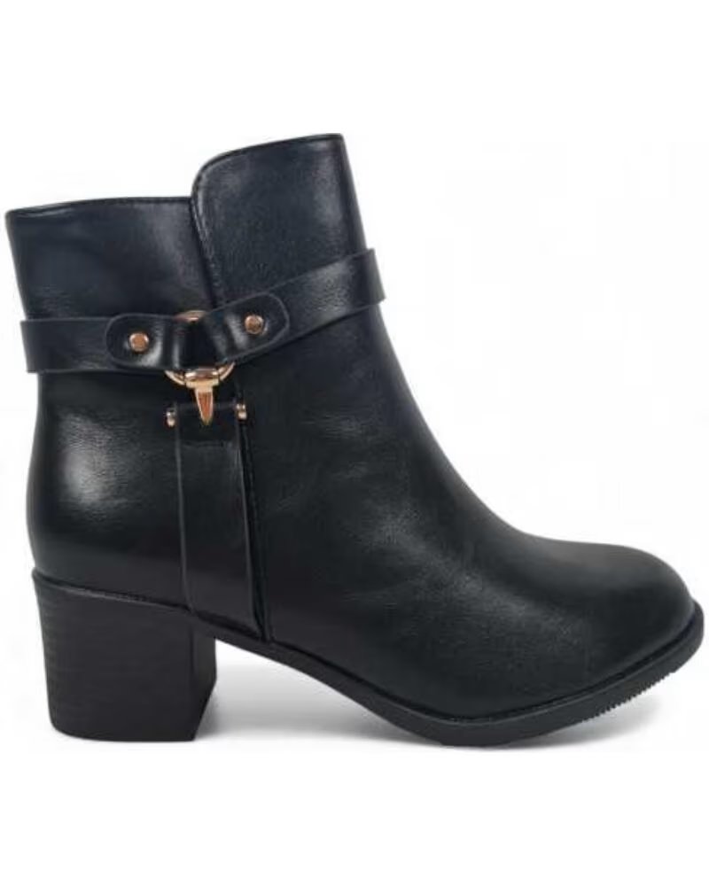 TIMBOS STIVALETTI CON TACCO E FIBBIA DA DONNA 132315 NEGRO
