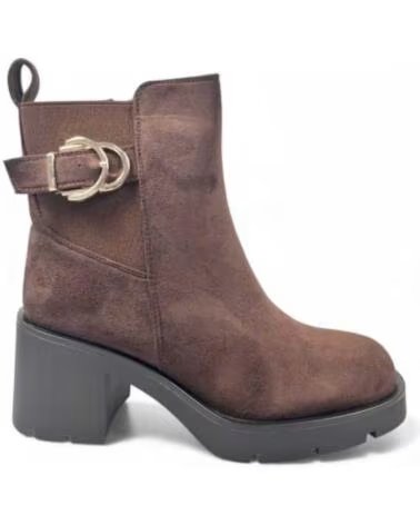 TIMBOS BOTINS SALTO PLATAFORMA MULHER CASTANHO 132317 MARRON