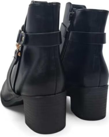 TIMBOS STIVALETTI CON TACCO E FIBBIA DA DONNA 132315 NEGRO