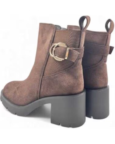 TIMBOS BOTINS SALTO PLATAFORMA MULHER CASTANHO 132317 MARRON