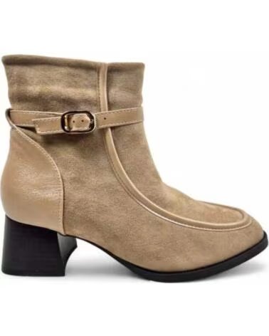 TIMBOS BOTINS SALTO MULHER 132213 BEGE BEIGE