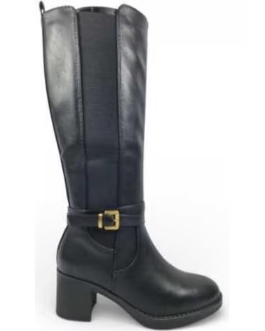 TIMBOS BOTAS DE SALTO ALTO PARA MULHER PRETO 132414 NEGRO