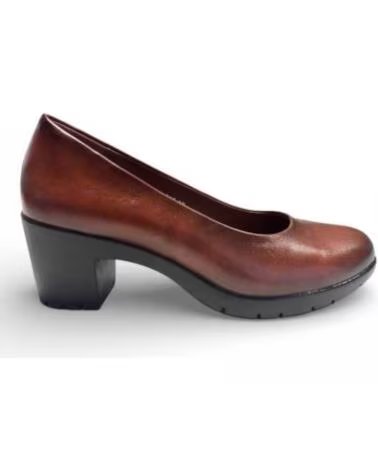 TIMBOS SAPATO DE SALTO VESTIDO MULHER COURO 132421 CUERO