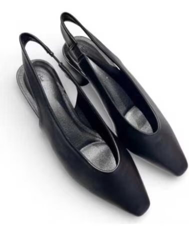 TIMBOS SCARPE CON TACCO SLINGBACK DA DONNA NERE 132503 NEGRO