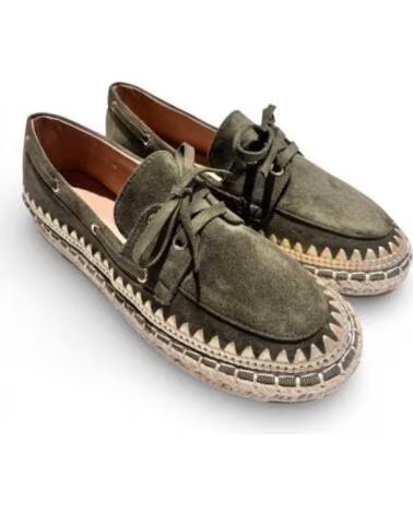 TIMBOS MOCASSINO ESPADRILLAS DONNA VERDE 132509
