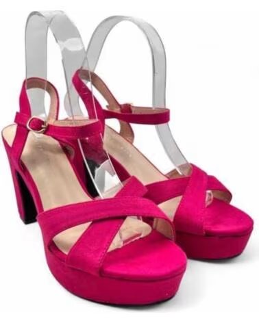 TIMBOS SANDALO TACCO PIATTAFORMA ELEGANTE FUCSIA 132096 FUXIA