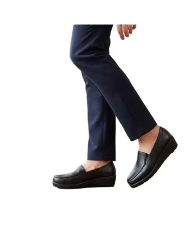 TIMBOS MOCASSINS COM CUNHA FEMININOS 132543 NEGRO