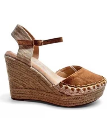 TIMBOS SANDALIA CUNA ESPARTO MUJER CAMEL 132548