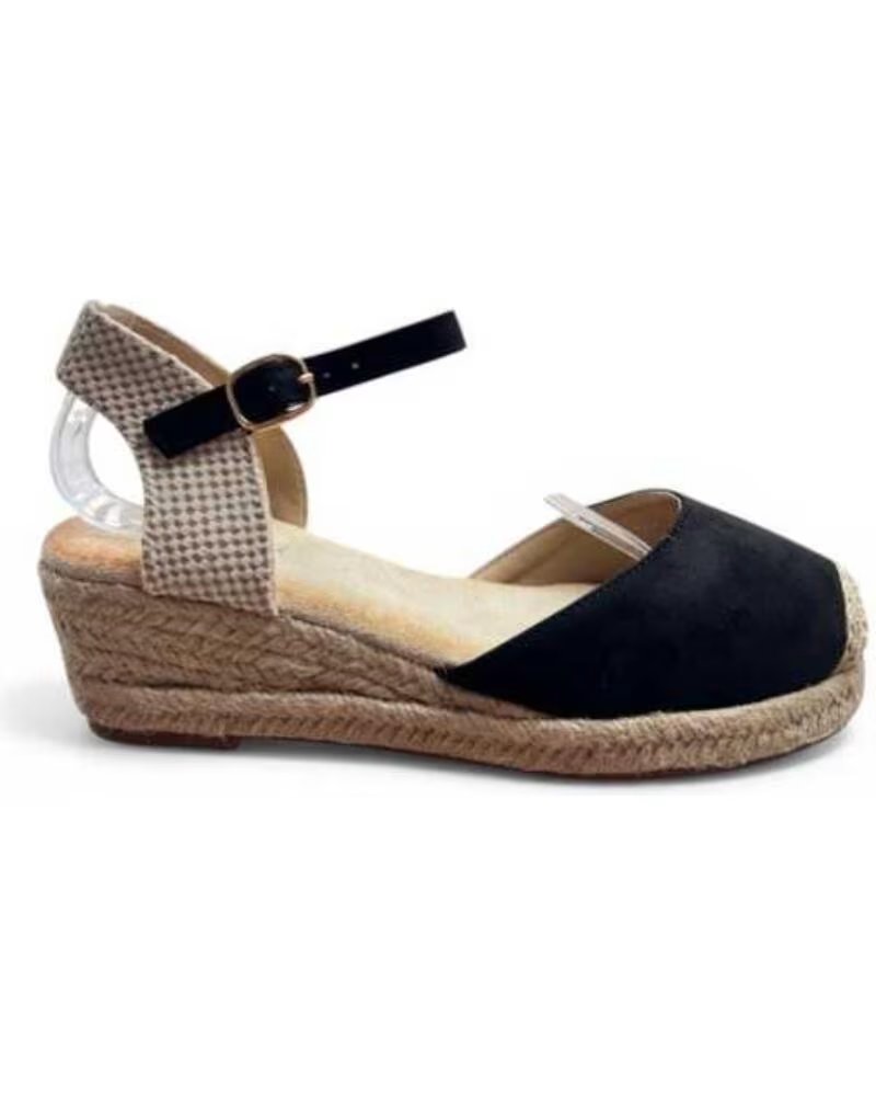TIMBOS SANDALIA CUNA ESPARTO MUJER NEGRO 132958