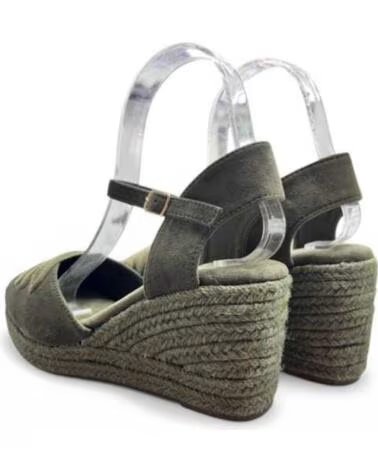 TIMBOS SANDALIA CUNA ESPARTO MUJER 132553 VERDE