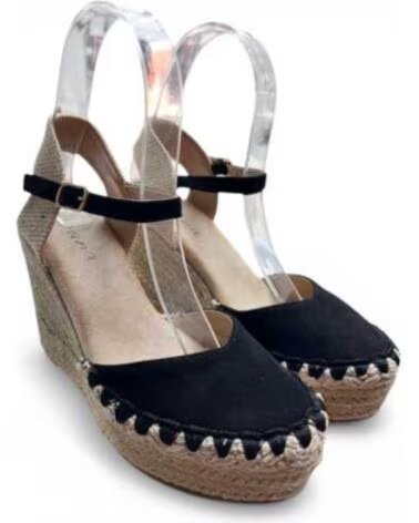 TIMBOS SANDÁLIA ANABELA ESPADRILLE MULHER PRETO 132551 NEGRO