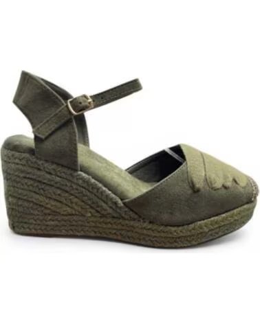 TIMBOS SANDALIA CUNA ESPARTO MUJER 132553 VERDE