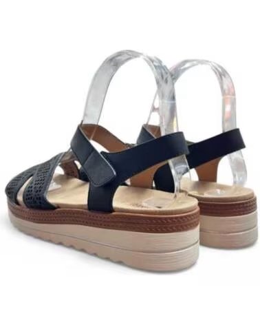 TIMBOS SANDALIA PLATAFORMA COMODA MUJER 132624 NEGRO