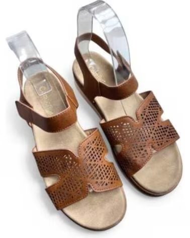 TIMBOS SANDÁLIA PLATAFORMA CONFORTÁVEL MULHER COURO 132623 CUERO