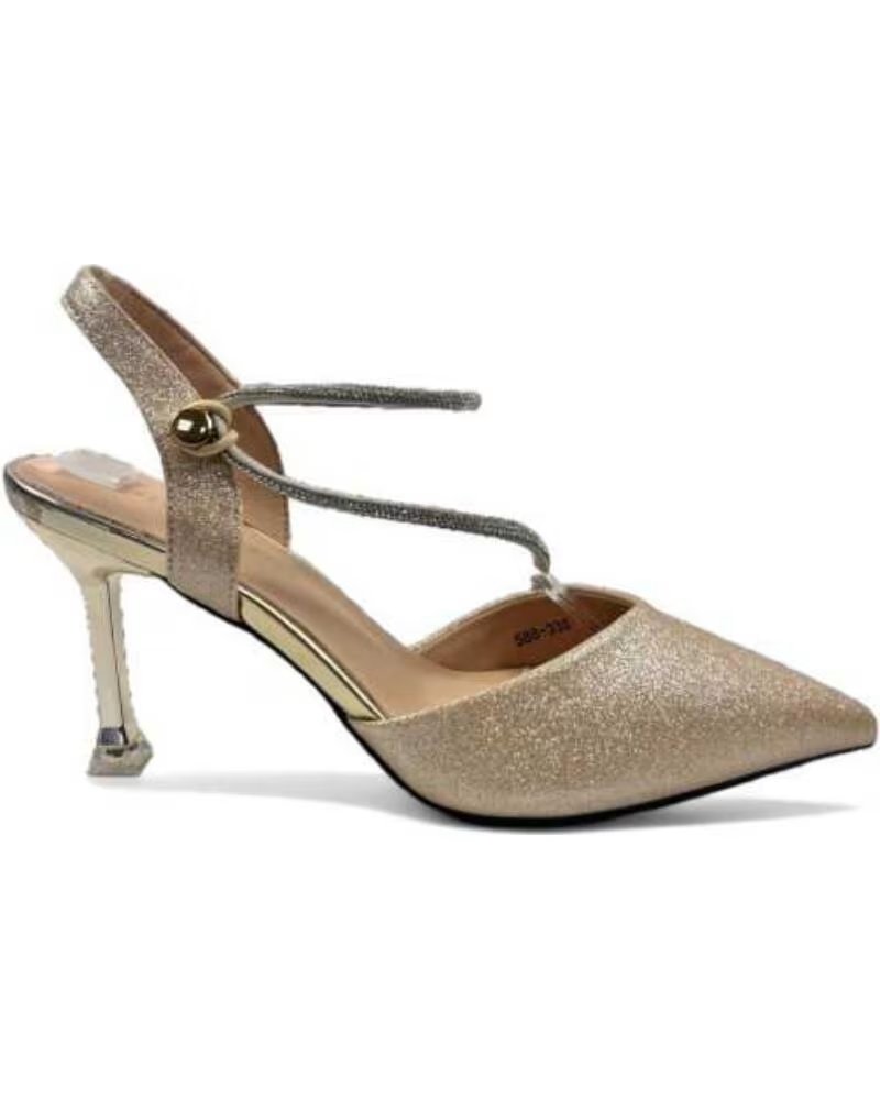 TIMBOS SANDALE TALON FÊTE FEMME OR 132718 ORO