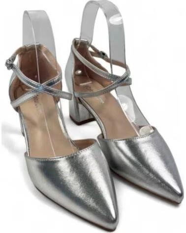 TIMBOS ZAPATOS DE TACÓN DE FIESTA PLATA 132770