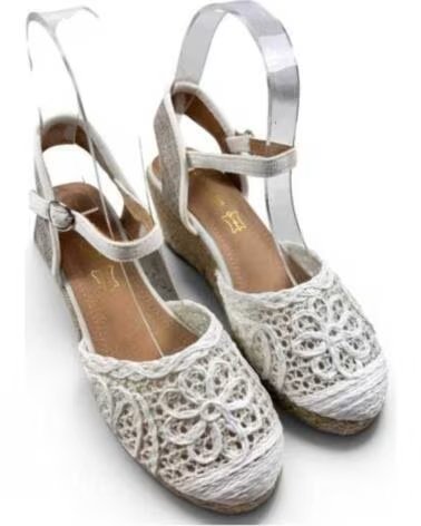 TIMBOS SANDÁLIA ANABELA ESPADRILLE FEMININA 132655 BRANCO BLANCO