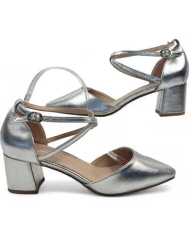 TIMBOS ZAPATOS DE TACÓN DE FIESTA PLATA 132770