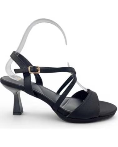 SANDÁLIA DE VESTIR COM SALTO TIMBOS 132740 NEGRO
