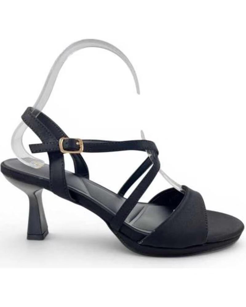 SANDÁLIA DE VESTIR COM SALTO TIMBOS 132740 NEGRO