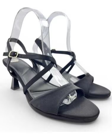SANDÁLIA DE VESTIR COM SALTO TIMBOS 132740 NEGRO