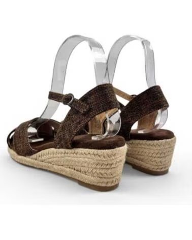 TIMBOS DAMEN ESPADRILLES KEILSANDALE BRAUN 132710 MARRON
