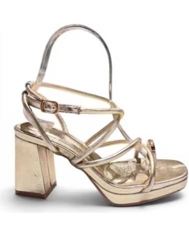 TIMBOS SANDALE TALON FETE FEMME OR 132749 ORO