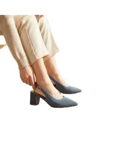 TIMBOS SANDÁLIA SALTO SLINGBACK FORMAL AZUL 132731