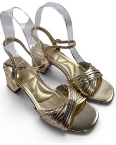 TIMBOS SANDALIAS DE TACÓN PARA FIESTA DE MUJER 132766 ORO