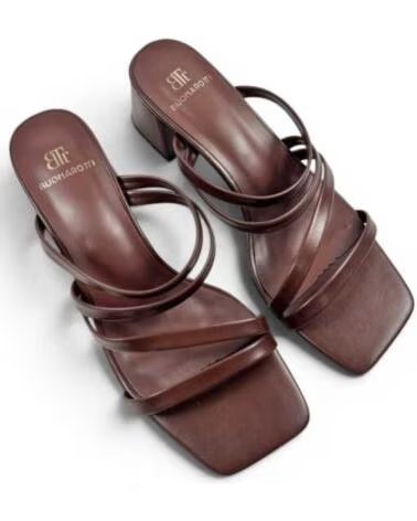 TIMBOS SANDALIA VESTIR TACON MARRON 133128