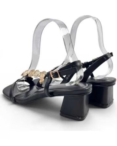 TIMBOS SANDALE HABILLÉE TALON 132735 NEGRO
