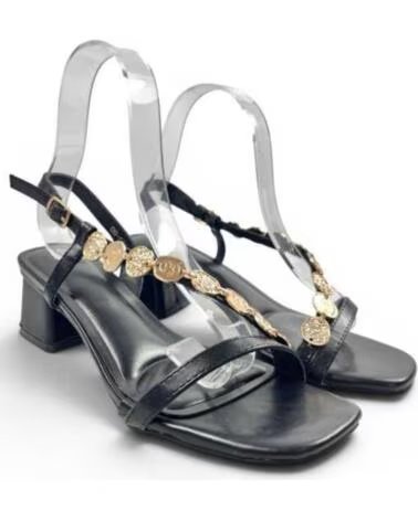 TIMBOS SANDALE HABILLÉE TALON 132735 NEGRO