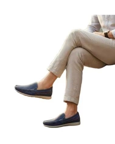 TIMBOS MOCASSINO UOMO TRAFORATO BLU MARINO 132864